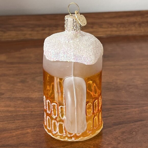 Merck Family's Old World Christmas "Mug of Beer" Ale Blown Glass Ornament 32024 - Picture 5 of 9
